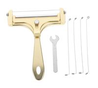 PAMINGONO Wire cheese cutter for block cheese, cheese cutting tool with adjustment function, hand-held for cheese and butter, kitchen cutter, made of sturdy material, lightweight and compact for