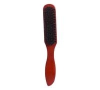 PAMINGONO Wood and Bristle Beard Brush for Hair Styling and Shine Adding, Portable Curl Care Comb Suitable for Facial Hair Grooming and Straightening
