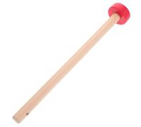 PAMINGONO Wood Mallet for Gong and Percussion Medium Size Solid Wood Hammer Rubber Tip Mallet for Boys and Girls Drumsticks and Singing Bowls Traditional Chinese Instrument Accessory
