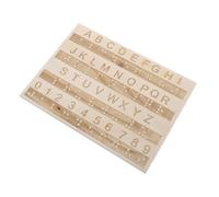 PAMINGONO Wooden Braille Alphabet Tracing Board Digital Version for Blind and Adults Montessori Tactile Learning Tool with Raised Letters and Numbers Educational Handwriting Aid for Visually