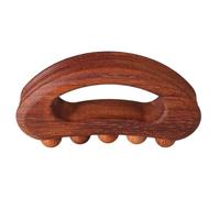 PAMINGONO Wooden Guasha Massage Tool, Carbonized Beechwood Scraping Board Five-Ball Roller and Pulse Pushing for Body Therapy and Muscle Relaxation at Home