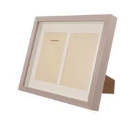 PAMINGONO Wooden Medal Display Frame 10-inch Gray Wood Shadow Box with Single Left Hole Marathon Medal Holder and Lapel Pin Display Cabinet and Memorabilia Storage