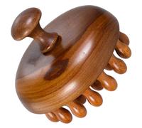 PAMINGONO Wooden Scalp Massage Comb Wide Tooth Multi-Functional Hair Brush for Dandruff Removal and Scalp Acupoint Stimulation Ergonomic Grip Natural Hair Care Tool for Relaxation