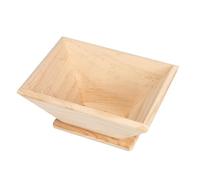 PAMINGONO Wooden Zongzi Mold Medium Four-cornered Rice Dumpling Maker Household Kitchen Tool for Handmade Rice-Pudding with Artistic Design and Material