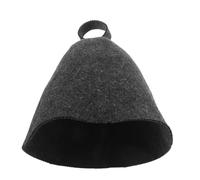 PAMINGONO Wool Felt Sauna Hat for Men and Women, Heat Insulation and Water Absorbent Bathing Cap, Natural Wool Shower Hat 25X23Cm for Steam Bath and Sauna Accessories