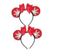 PAMINGONO Xmas Head Boers Decorative Snowflake Christmas Headband Women's Holiday Party Headband