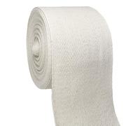 PAMIR TONG 2.36 Inch Natural White Cotton Twill Tape - 11 Yards Multi-Purpose Herringbone Webbing Ribbon for Sewing, Wedding Decor, Gift Wrapping, Bunting & DIY Craft Bias Binding