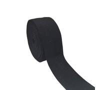 PAMIR TONG 2 Inch Black Cotton Herringbone Twill Tape for Sewing,15 Yards Bias Binding, Pet Collar, Home Deco -Durable Webbing Straps-Natural Bias Binding Tape Ribbon & Handles for DIY Crafting