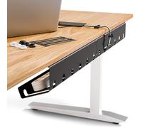 PAMO Cable Management Under Desk for Easy mounting Under-Table I incl. 10X Cable Ties I Desk Organizer for Office/Home Office Table |Thoughtful Cable Tray Holder…