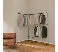 pamo free-standing clothes rail in industrial design | LAS EDGE | made of black water pipes