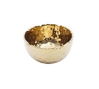 Pampa Bay Golden Millennium 4-inch Porcelain Snack Bowl, Gold