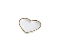 Pampa Bay Love is in the Air Medium Heart Dish (1, White)