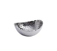 Pampa Bay Millenium Titanium-Plated Porcelain 8-inch Oval Bowl, Silver