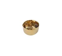 Pampa Bay Moonlight Tarnish Free Porcelain Snack Bowl with Gold Titanium