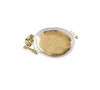 Pampa Bay Titanium-Plated Porcelain Pomegranate Plate, 12 X 8.75 X 2in