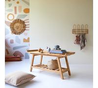 Pampa - Children's low console in solid teak Natural
