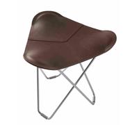 Pampa Flying Goose stool Cuero Chrome - Leather Chocolate - 7340172614388