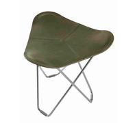 Pampa Flying Goose stool Cuero Chrome - Leather Grass green - 7340172615026