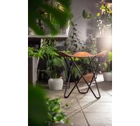 Pampa Flying Goose stool Cuero Chrome - Leather Oak - 7340172614500