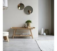 Pampa - Low console table in solid teak Natural