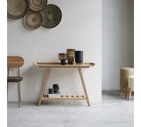 Pampa - Tall console table in solid teak Natural