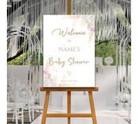 Pampas Baby Shower Welcome Board, A1, A2, A3 or A4, Gender Neutral Baby Shower Sign, Baby Welcome Sign, Baby Boy Baby Girl Shower, Party