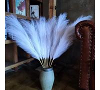 Pampas Grass Decor Tall,8pcs 43.3"/110cm Large Pampas Floral Fluffy,Long Feather Flowers for Boho Wedding Arangement Bedroom Living Room Decorations (white, 8pcs 43.3"/110cm)