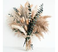 Pampas Grass Decoration - Daily Dining Room Table Decoration - Table Decoration & Dried Flowers Green Pampas Grass Small for Living Room Decorative Flowers Artificial & Summer Home Decoration in Boho