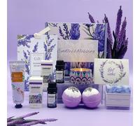 Pamper Birthday Gifts for Women, Unique Friend Gifts for Her, Lavender Self Care Get Well Soon Gifts Set for Mum Sister Wife, Spa Bath Set Bath Bombs Present, Christmas Valentines Mothers Day Gift Box