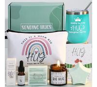 Pamper Gifts for Women, Birthday Pamper Hamper for Women Self Care Gift Set Hug in a Box Care Package for Her, Mum Relaxation Spa Gift Set Relax Bath Gift Thinking of You Gifts for Mom, Sister, Friend