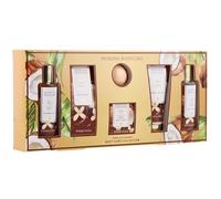 Pamper Gifts For Women - Vanilla and Coconut Gift Sets for Women; Relaxing Bath Sets with Shower Gel, Body Lotion, Body Scrub, Bath Bomb, Mothers Day Gifts