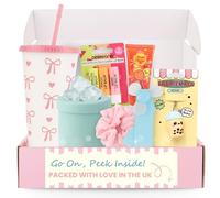 Pamper Hamper Gift Set with Summer Essentials - Girls Pamper Kit Hug in a Box with Summer Holiday Accessories