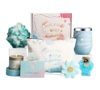 Pamper Sets for Women Gifts, Relaxation Gift Sets for Women, Birthday Gift Sets for Her, Womens Gift Set for All Occasion, Self Care Package for Her(Blue-Bag)