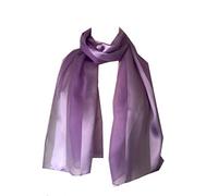 Pamper Yourself Now Plain coloured Chiffon and Satin Striped Scarf Thin Pretty Scarf, lovely Gift/present. (lilac)