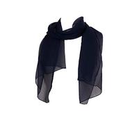 Pamper Yourself Now Plain Navy Chiffon Style Scarf Thin Pretty Scarf Great for Any Outfit Lovely Gift