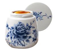 Pampered Egg Cups - Ceramic Egg Cup | 220ml Vintage Poacher with Lid for Home Kitchen Breakfast Serving Steamed Cooking Women Men Desserts