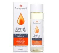 Pampered Stretch Mark Oil - 125ml Dermatologically Tested Body Oil for Pregnancy, Postpartum & Weight Changes, Moisturising & Nourishing Skin Treatment to Reduce Appearance of Stretch Marks