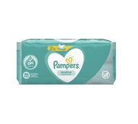 Pampers 81687189 Baby Wipes 104 Pieces - Baby Wipes (Wet Baby Wipe, Plastic Bag, Girl/Boy, Turquoise, White, Germany, 600 g)