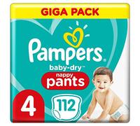 Pampers 81714239 Baby-Dry Pants Nappy Pants White Size 4 112 Pack