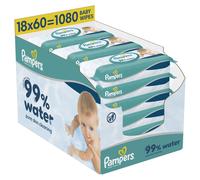 Pampers 99% Water Baby Wipes, 1080 Count