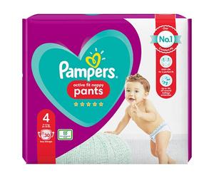 Pampers Active Fit Nappy Pants Size 4, 9-15kg, 30 Nappies