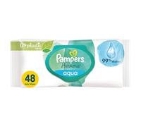 Pampers Aqua Pure Baby Wipes, 48 Whipes