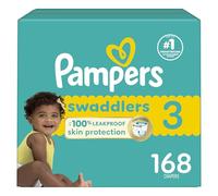 Pampers Baby Diapers - Swaddlers - Size 3, 168 Count, Ultra Absorbent Disposable Infant Diaper