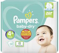 Pampers Baby Dry Diapers Size 4 Plus 10 to 15 Kg Content 31 Pieces