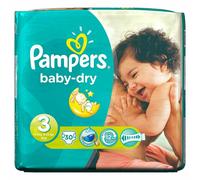 Pampers Baby-Dry Size 3 (4-9kg/9-20lbs)