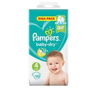 Pampers Baby Dry Nappies Size 4 Giga Pack - 120 Nappies