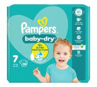 Pampers Baby Dry Nappies, Size 7, 17 Plus kg