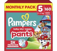 Pampers Baby-Dry Nappy Pants Paw Patrol Edition Size 5, 5 (160 Count)