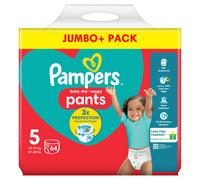 Pampers Baby-Dry Nappy Pants Size 5 64 Pack Jumbo+ Pack