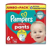 Pampers Baby-Dry Nappy Pants Size 6 52 Pack Jumbo+ Pack